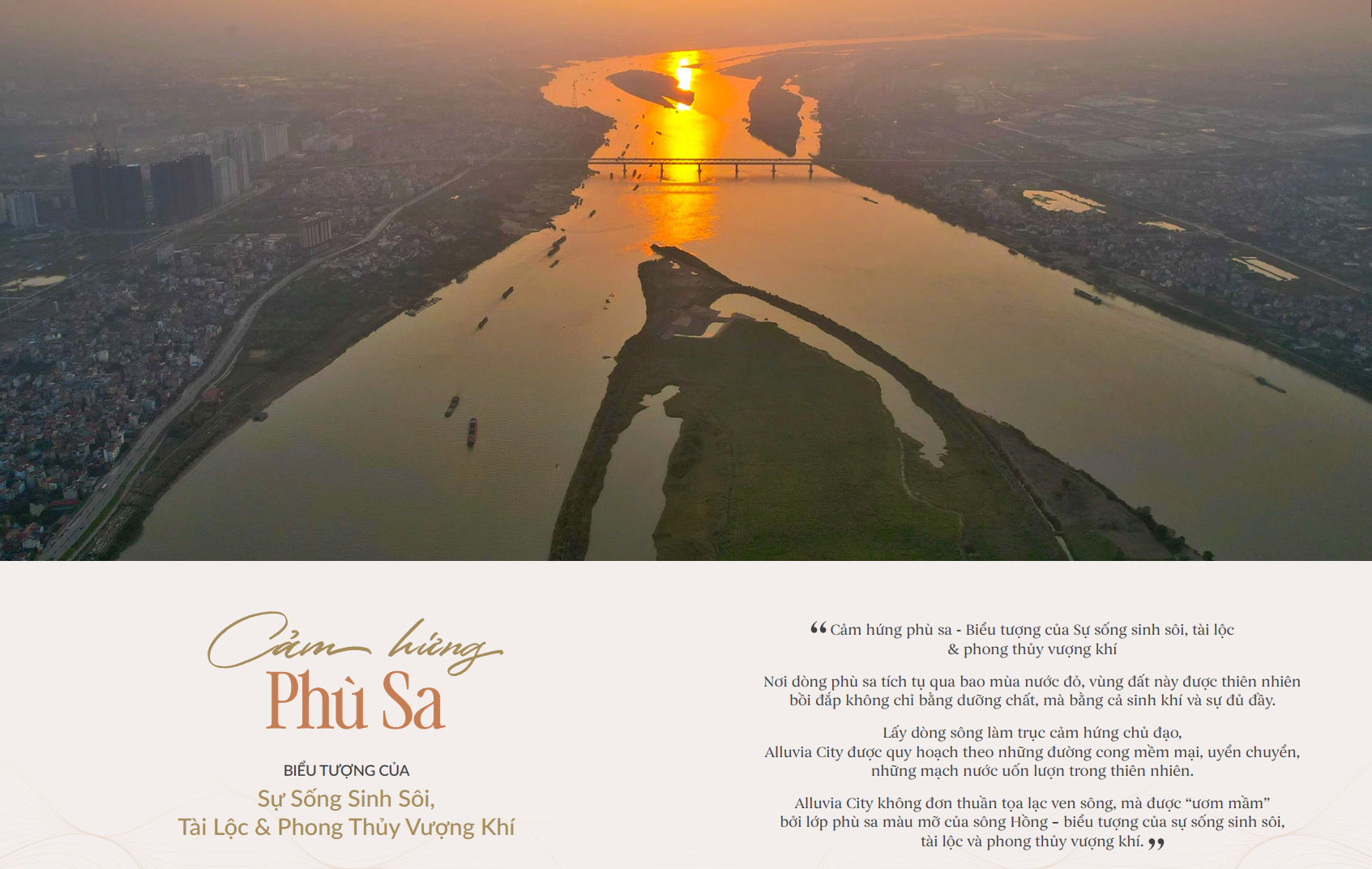 Alluvia City và lợi thế ven sông Hồng: Giá trị cảnh quan, sinh thái và phong thủy không thể sao chép 2