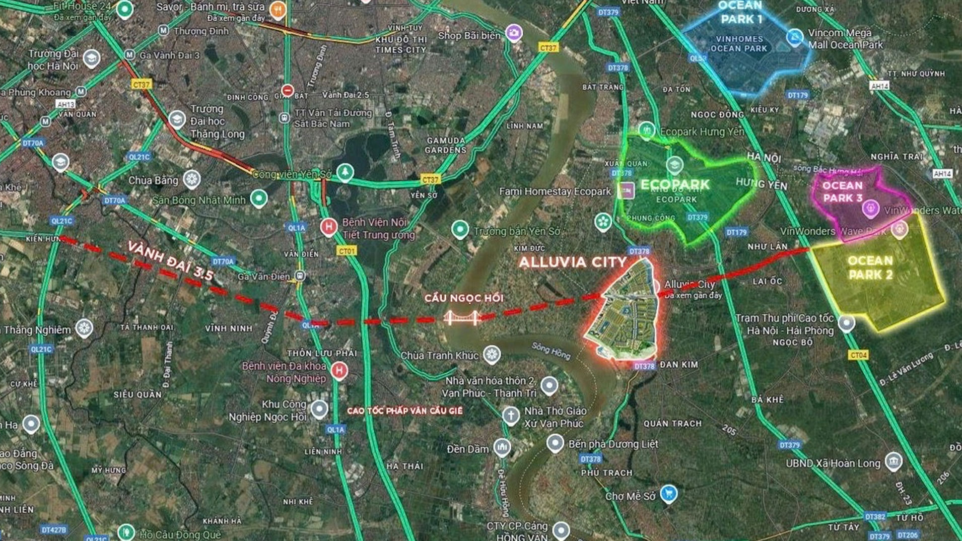 So sánh tiện ích Alluvia City và Ecopark 4